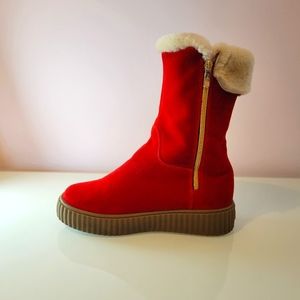 Pajar Size 8.5 Red Shearling Winter Boot 👢